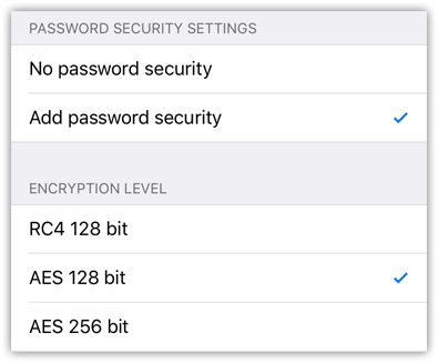 JPG to PDF - Assign PDF password security