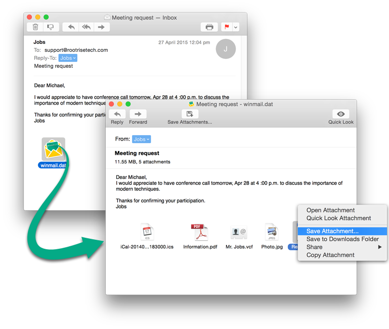 winmail reader pour mac