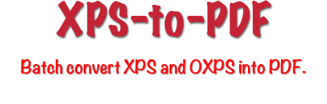 XPS-to-PDF for Windows