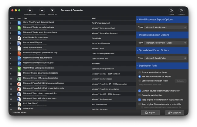 Document Converter screenshot
