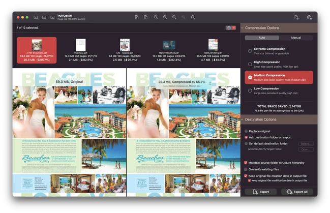 PDFOptim screenshot